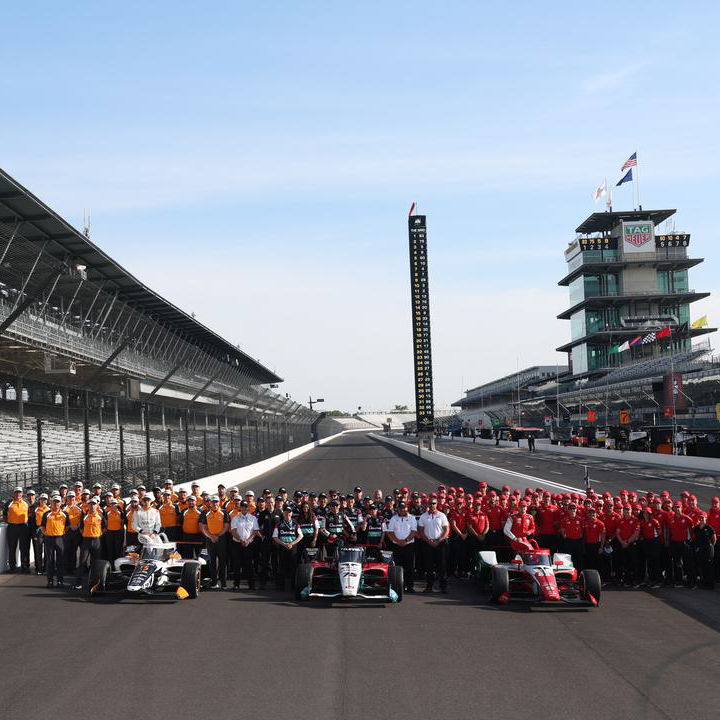 Front row for the Indy 500